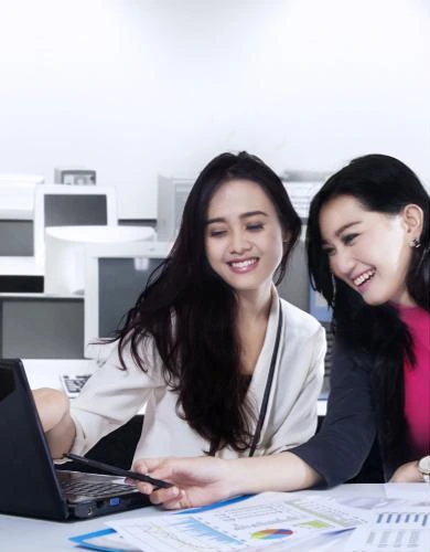 Business owners reviewing listings